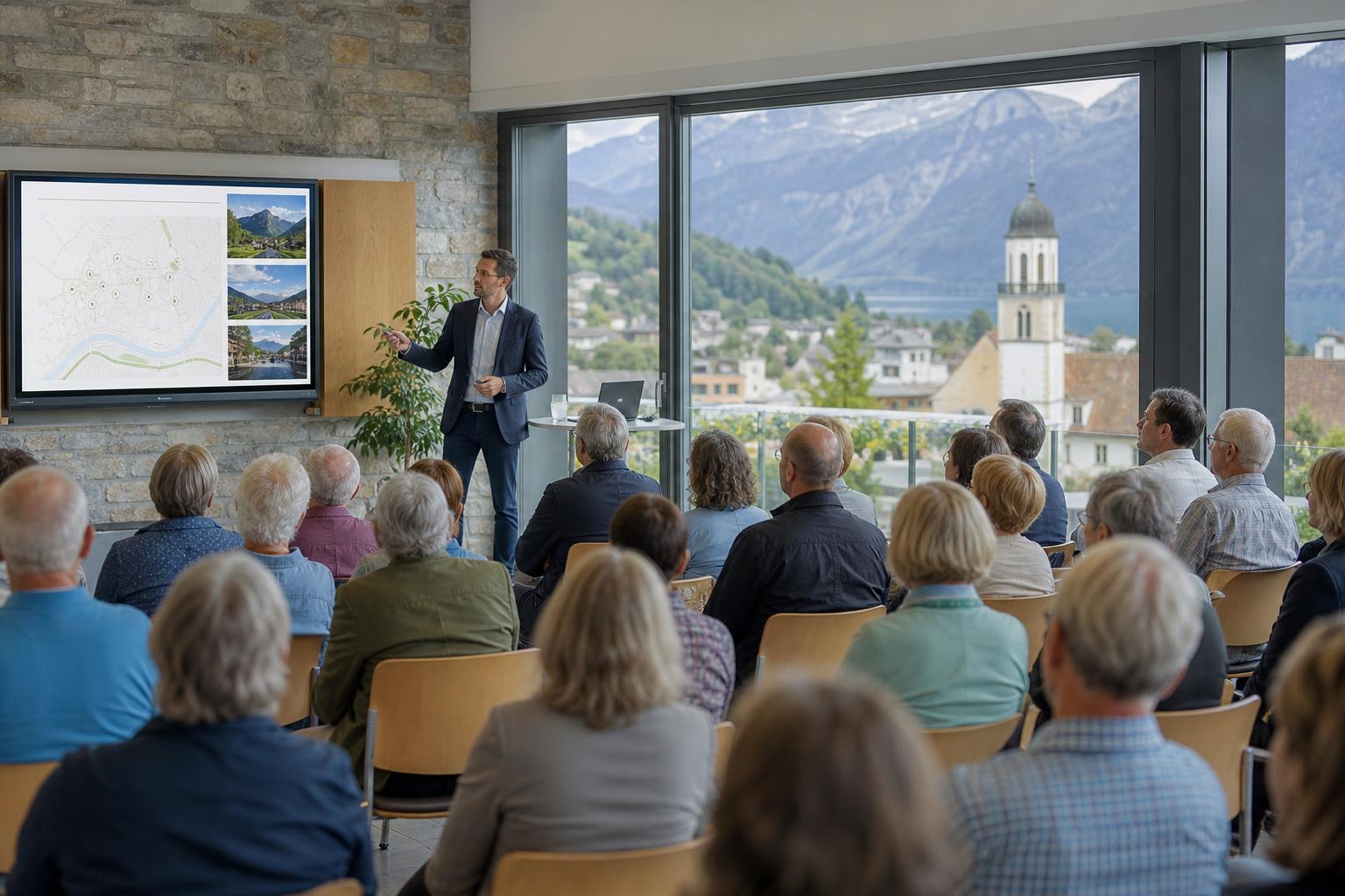 Informationsanlass mit Publikum